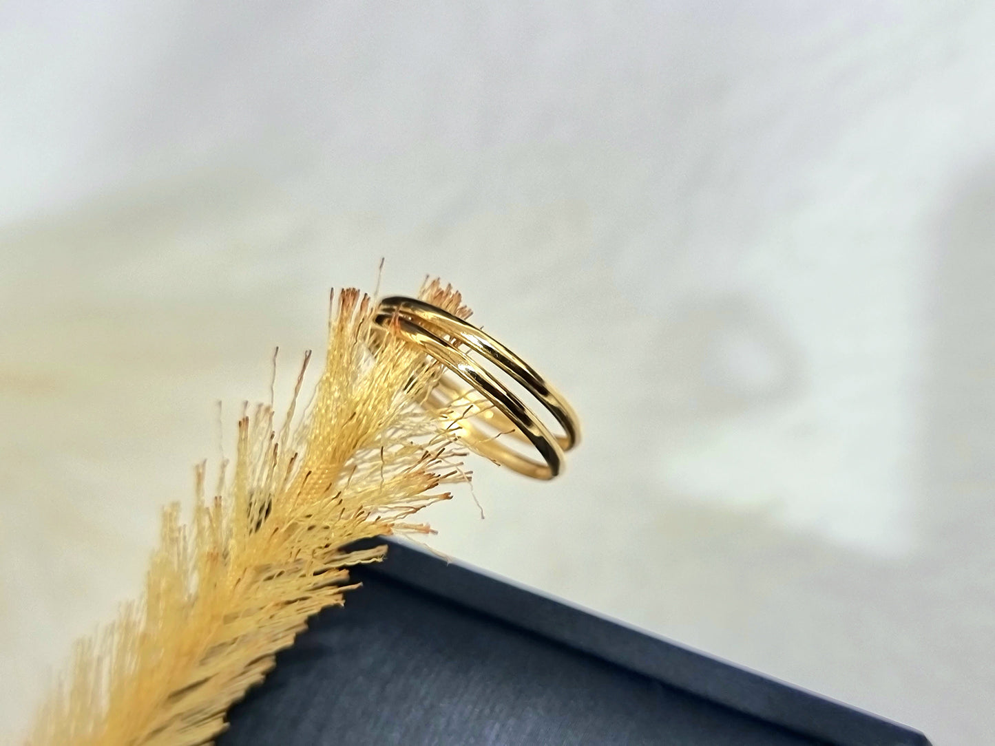 18K Pure Gold Plain Ring