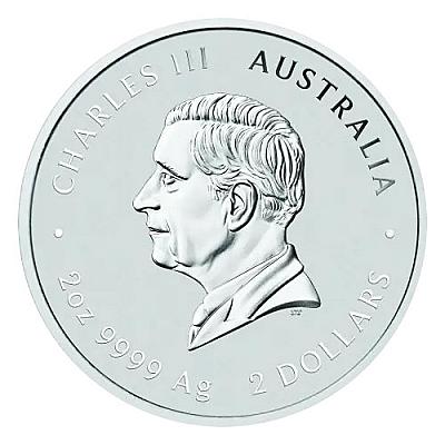 2025 2oz Australian Lunar III Snake Silver Coin