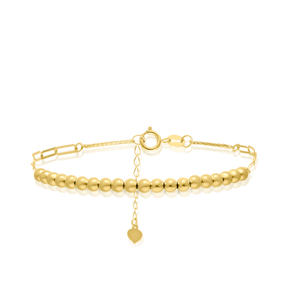 18K Pure Gold Seed Bracelet