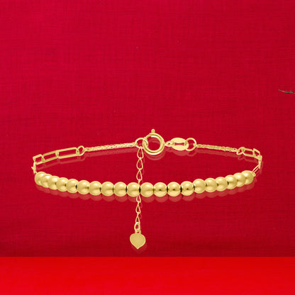 18K Pure Gold Seed Bracelet