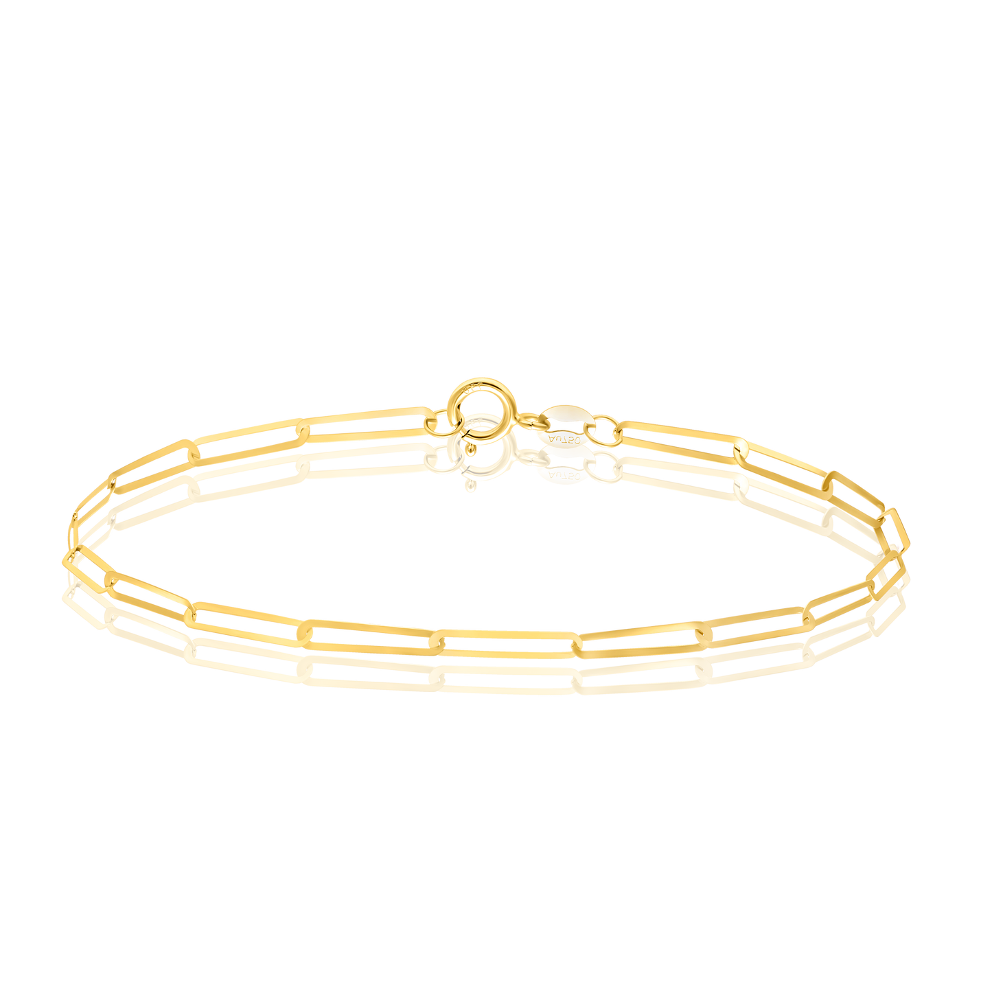 18K Pure Gold Linked Bracelet