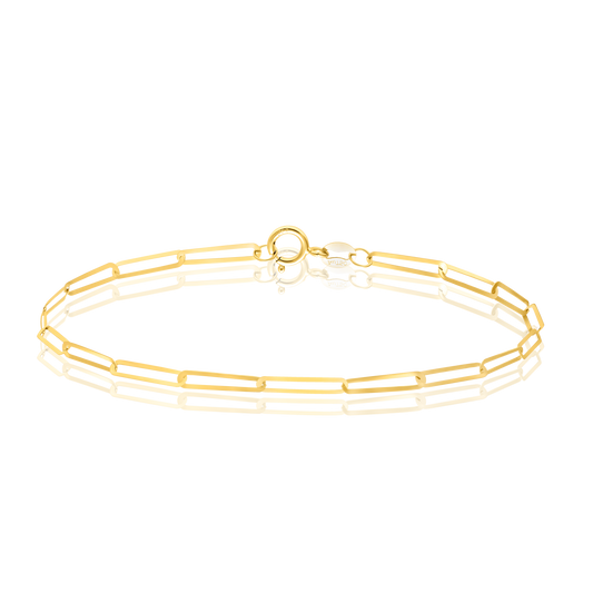 18K Pure Gold Linked Bracelet