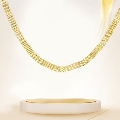 18K Pure Gold 1 Color Layer Seed Chain
