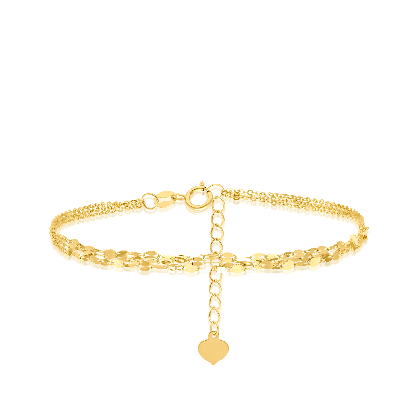 18K Pure Gold Multi Layer Bracelet