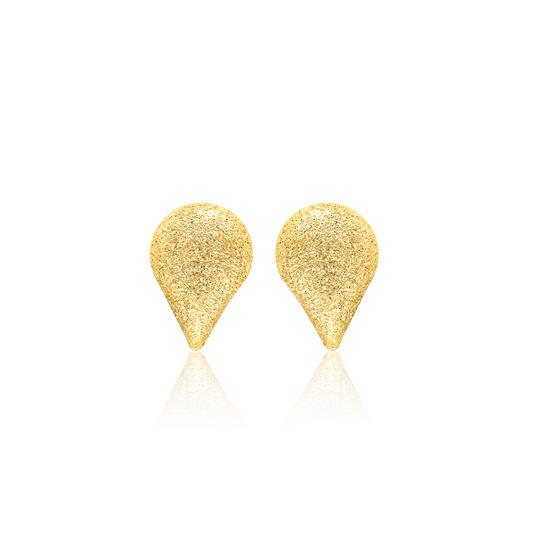 18K Pure Gold Drop Earring Set