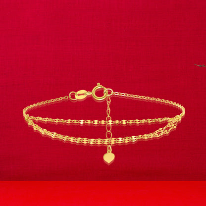 18K Pure Gold Multi Layer Bracelet