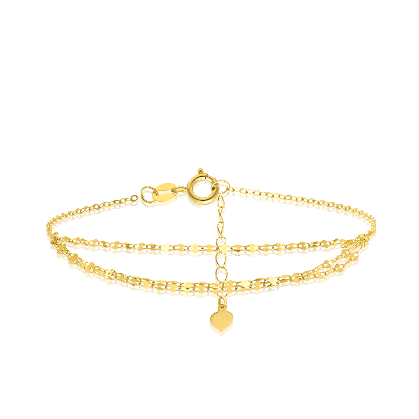 18K Pure Gold Multi Layer Bracelet