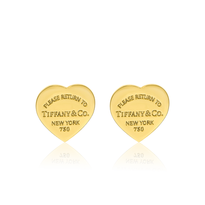 18K Pure Gold T.F Heart Jewelry Set