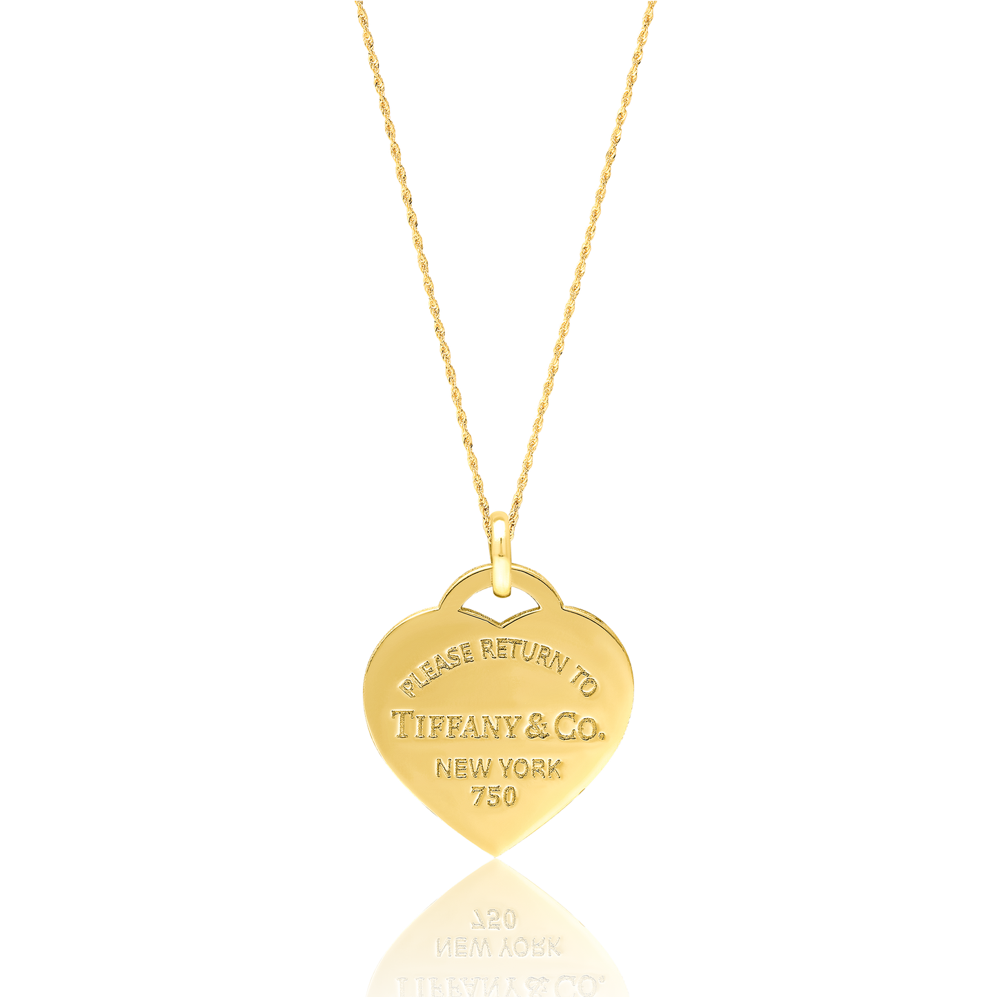 18K Pure Gold T.F Heart Jewelry Set