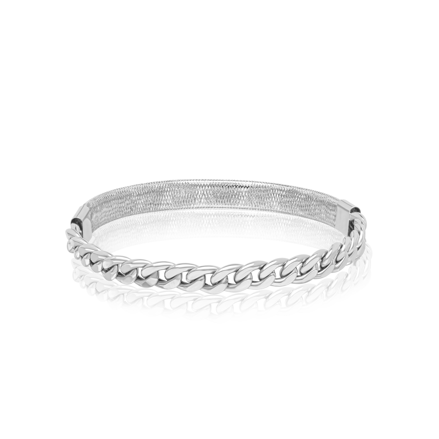 18K Pure Gold 3 Color Elastic Bangle Set