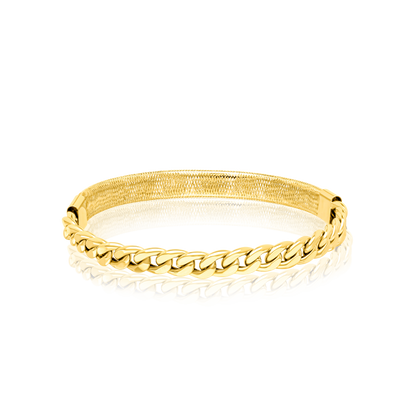 18K Pure Gold 3 Color Elastic Bangle Set