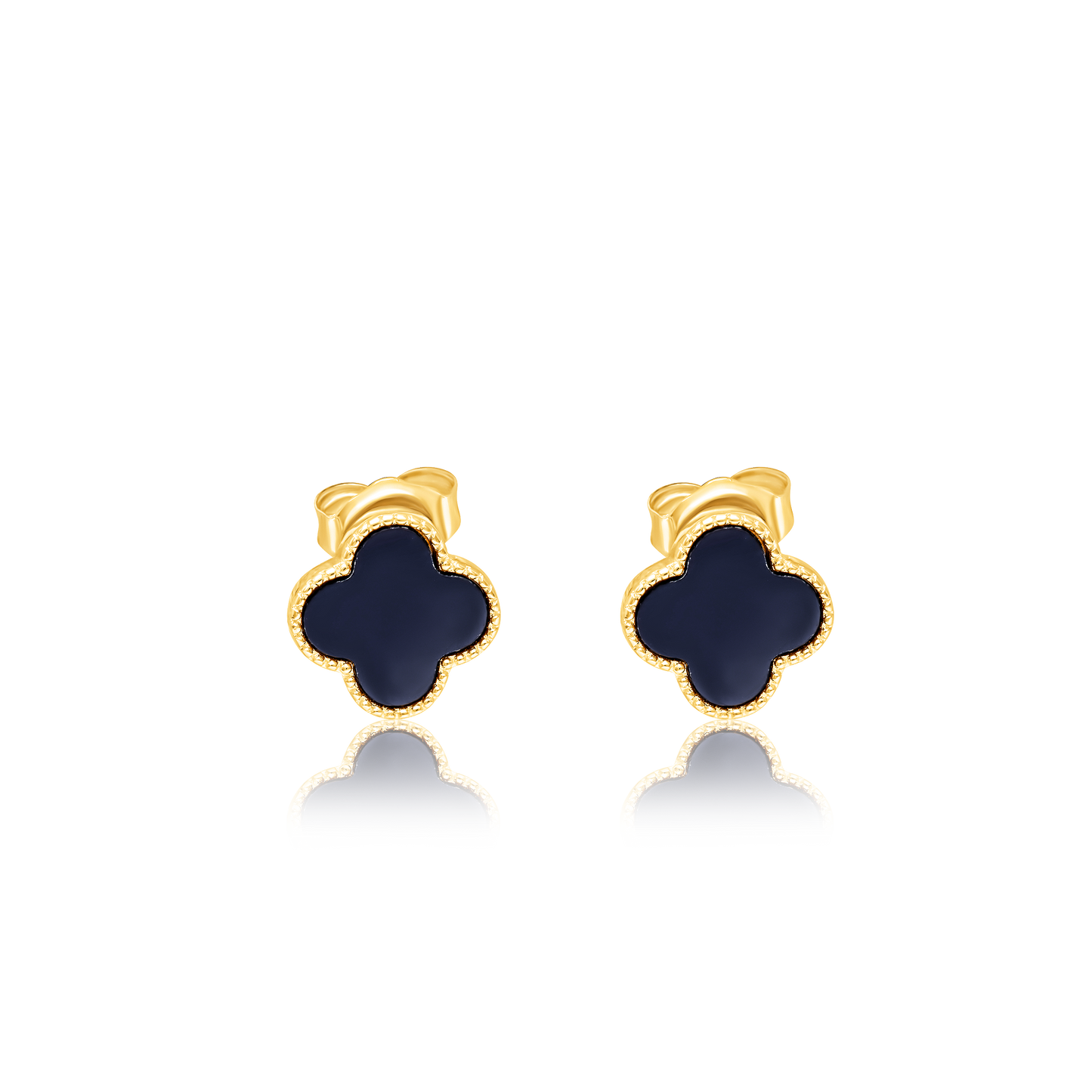 18K Pure Gold V.C Black Jewelry Set