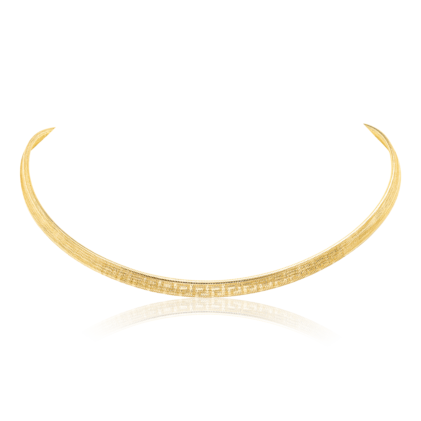18K Pure Gold Elastic Necklace