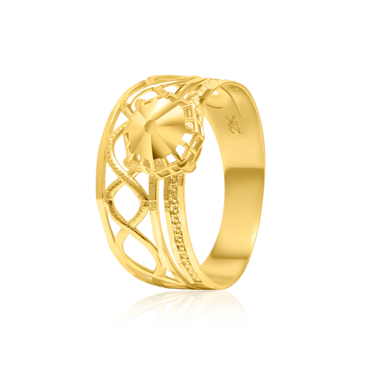 21K Pure Gold Ring
