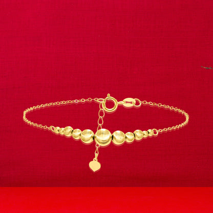 18K Pure Gold Seed Bracelet