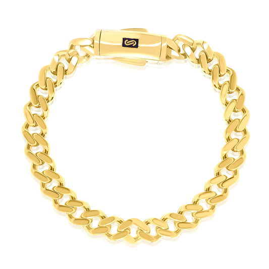 18K Pure Gold Elegant Linked Bracelet