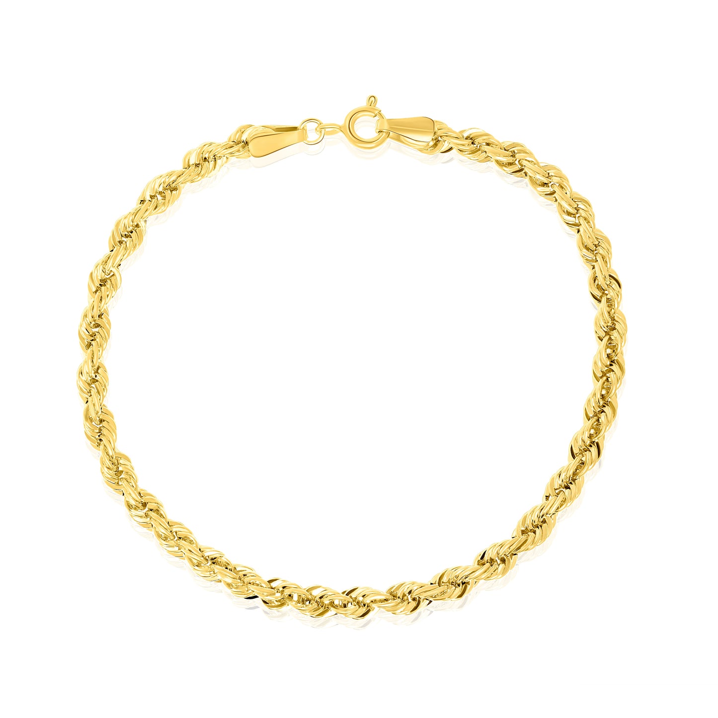 18K Pure Gold Rope Bracelet