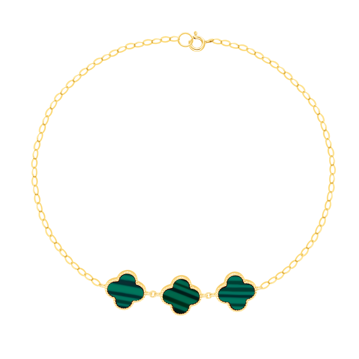 18K Pure Gold V.C Green Jewelry Set