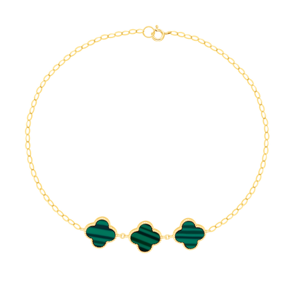 18K Pure Gold V.C Green Jewelry Set