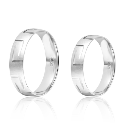 Real 925 Sterling Silver Couple Rings