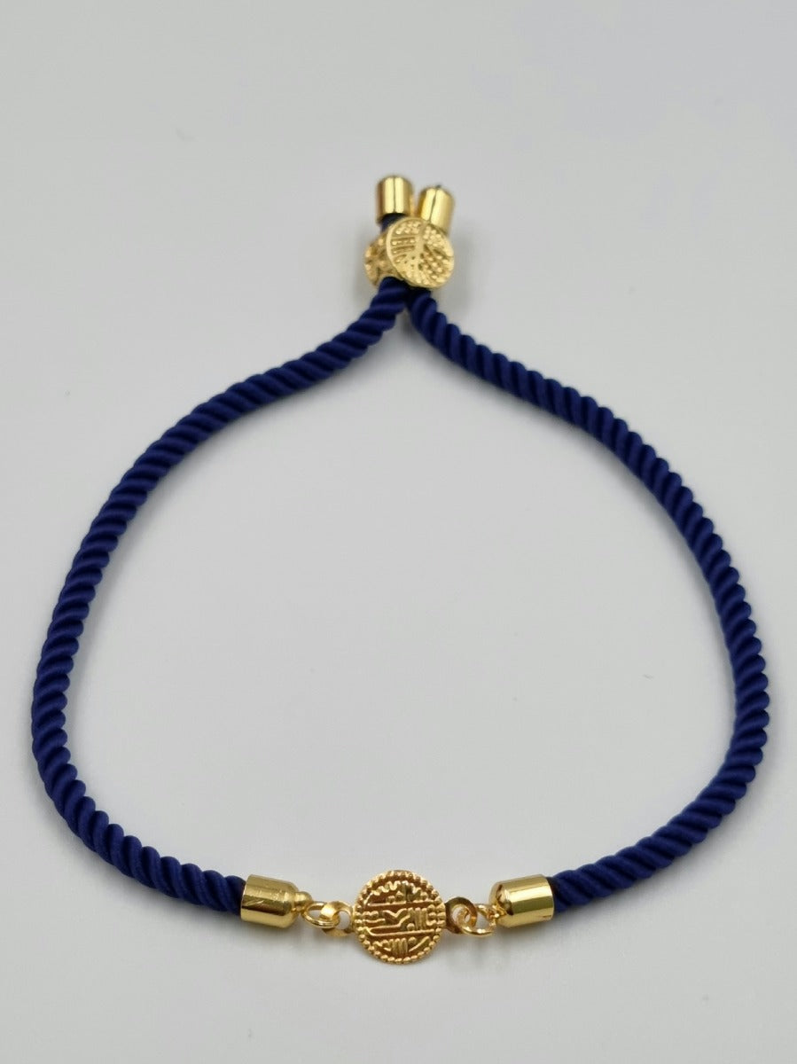 21K Gold Adjustable Coin Bracelet