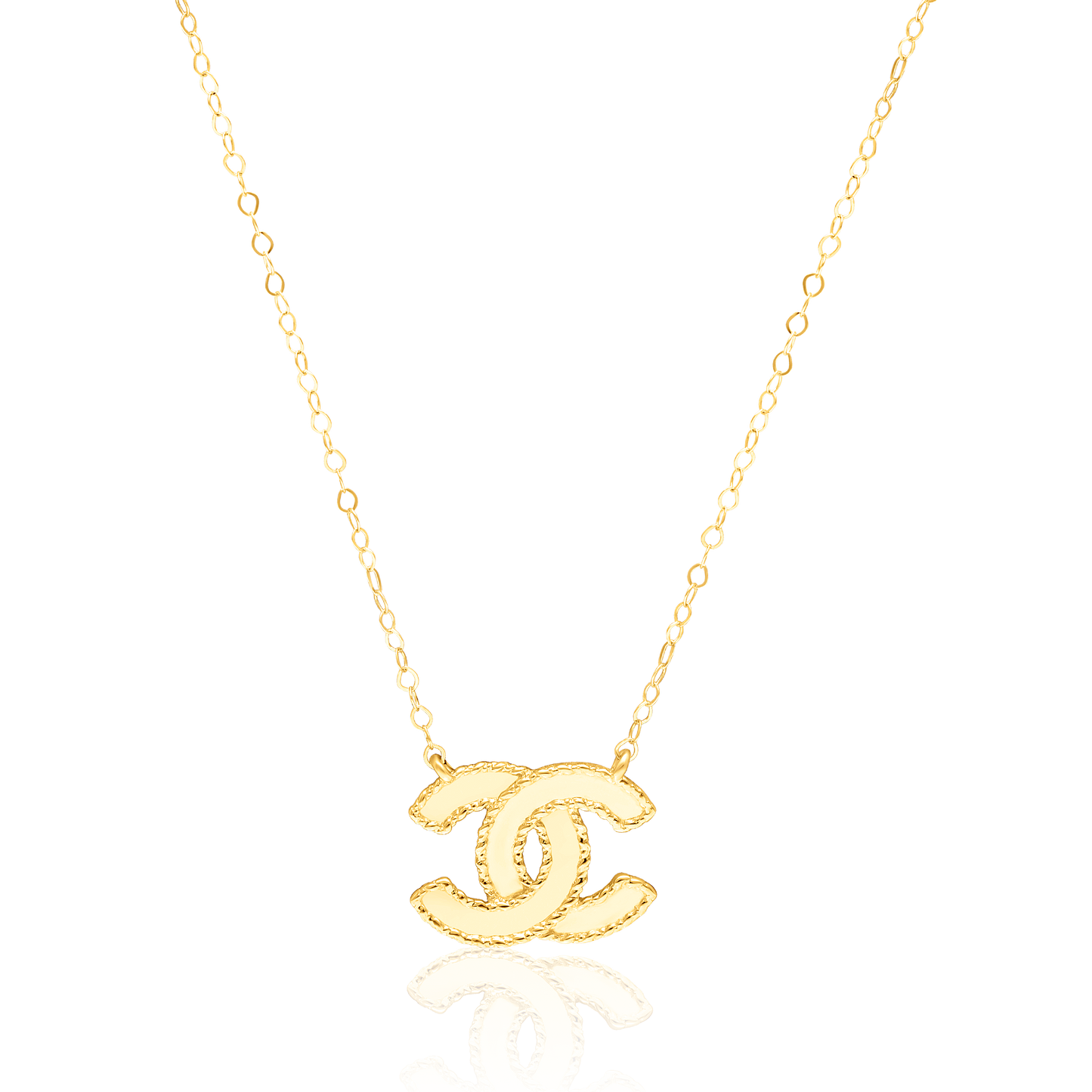 18K Pure Gold C.H Necklace