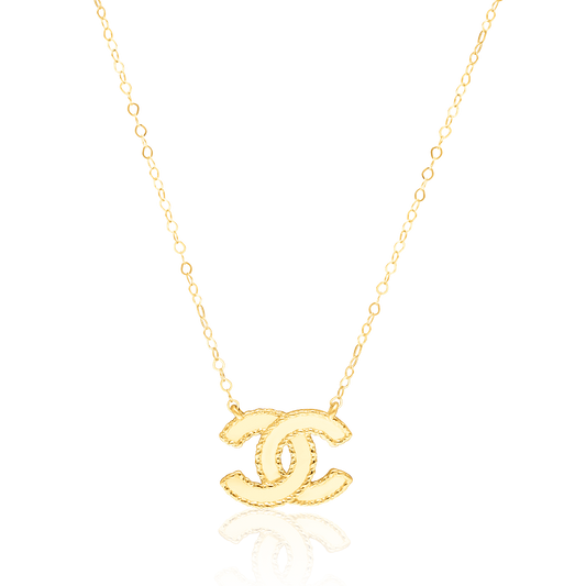 18K Pure Gold C.H Necklace