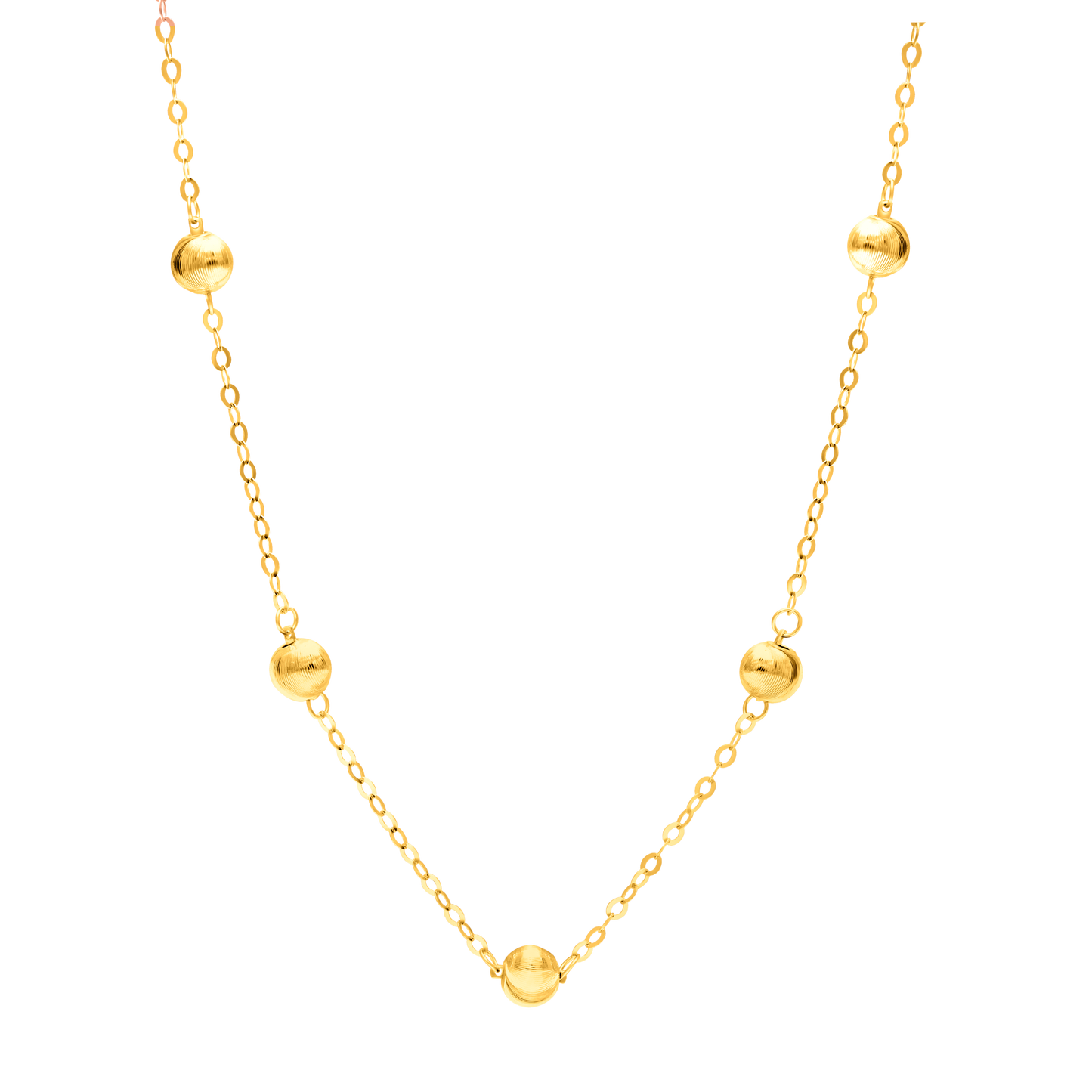 18K Pure Gold Seed Necklace