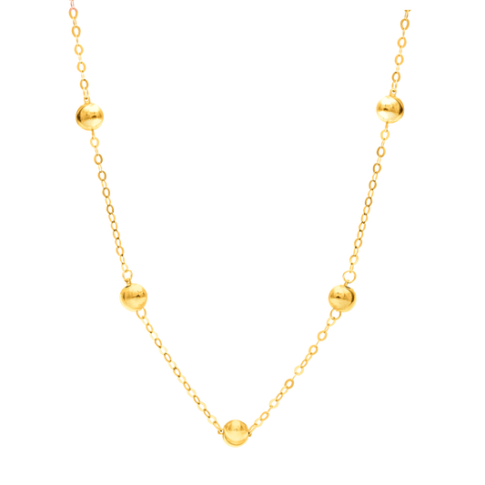 18K Pure Gold Seed Necklace