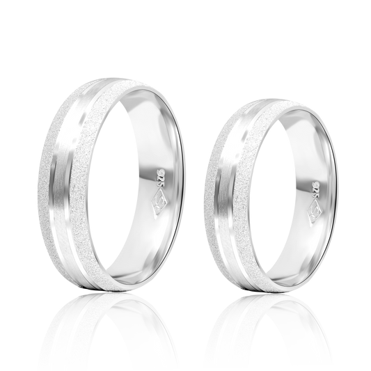 Real 925 Sterling Silver Couple Rings