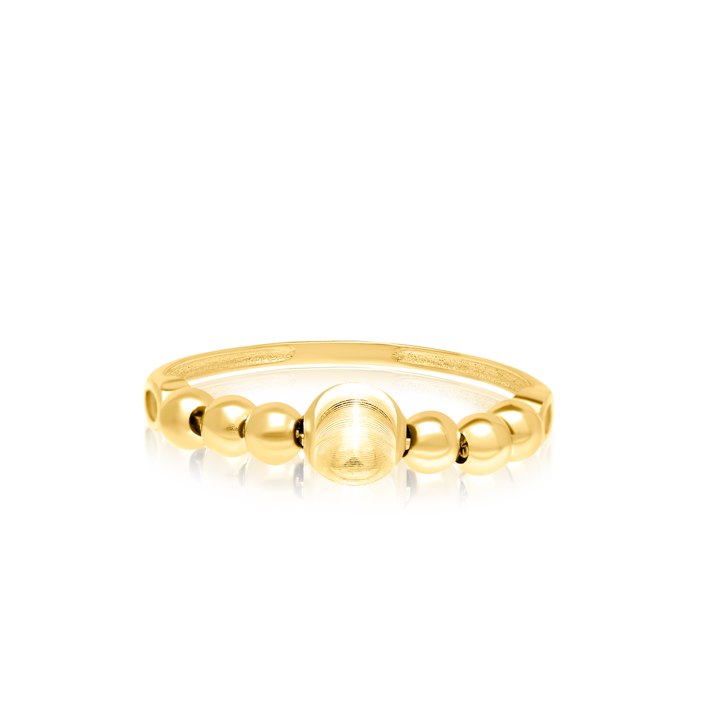 18K Pure Gold Seed Ring