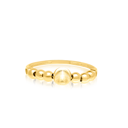 18K Pure Gold Seed Ring