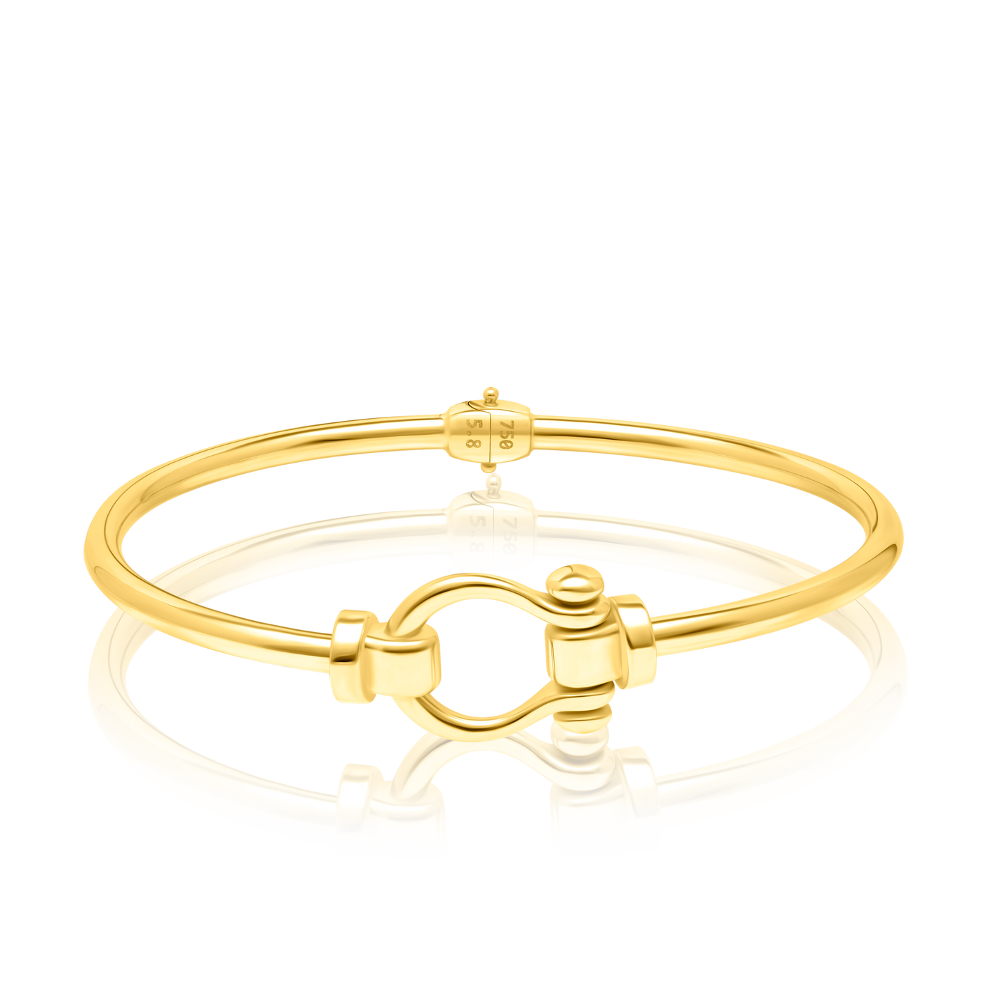 18K Pure Gold Bangle