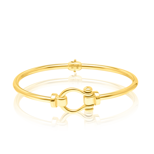 18K Pure Gold Bangle