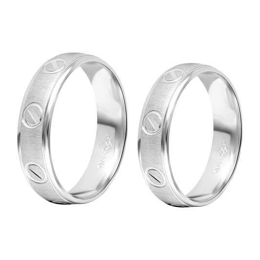 Real 925 Sterling Silver Couple Rings