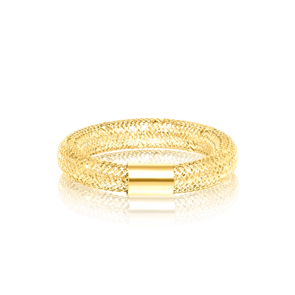 18K Pure Gold Elastic Ring