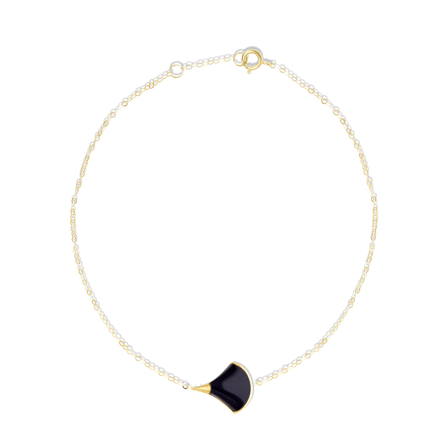 18K Pure Gold Black Bracelet