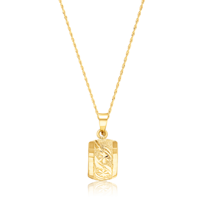 18K Pure Gold Curved Clip Jewelry Set