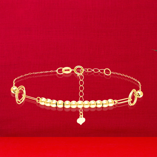18K Pure Gold Seed Bracelet