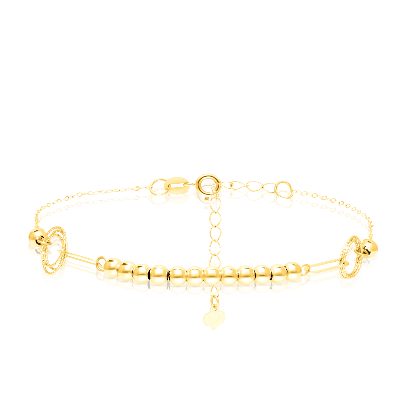 18K Pure Gold Seed Bracelet