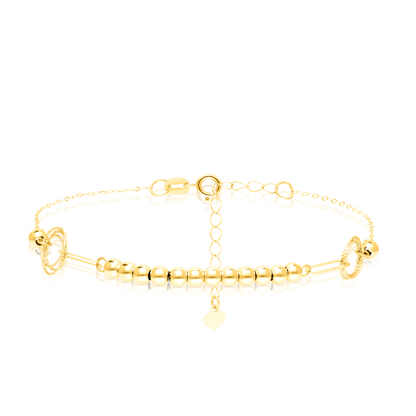 18K Pure Gold Seed Bracelet
