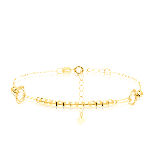 18K Pure Gold Seed Bracelet