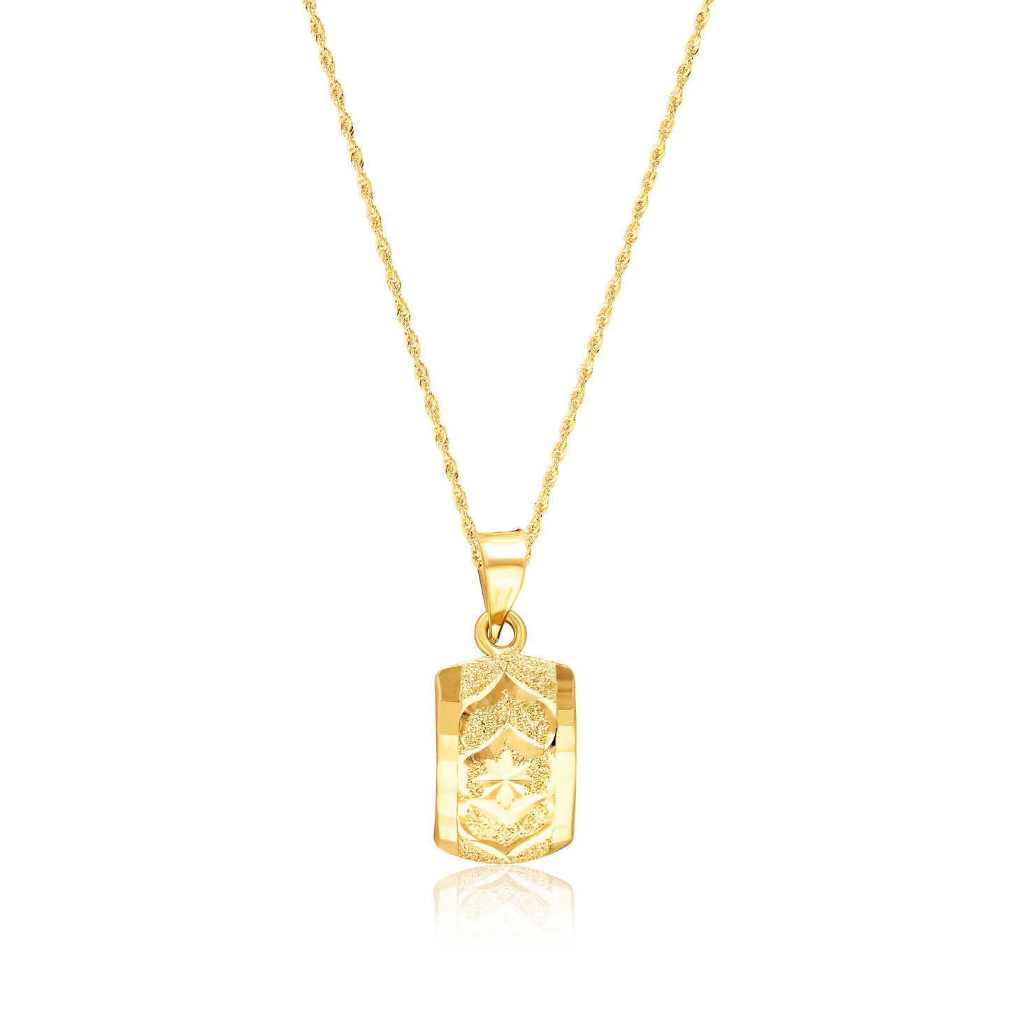 18K Pure Gold Curved Clip Jewelry Set