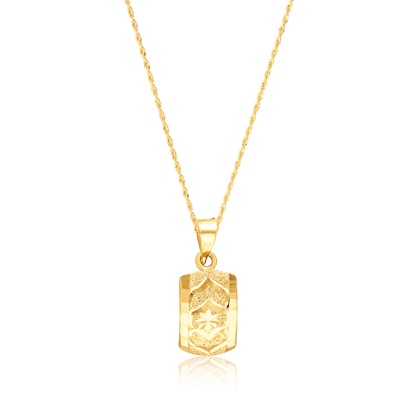 18K Pure Gold Curved Clip Jewelry Set