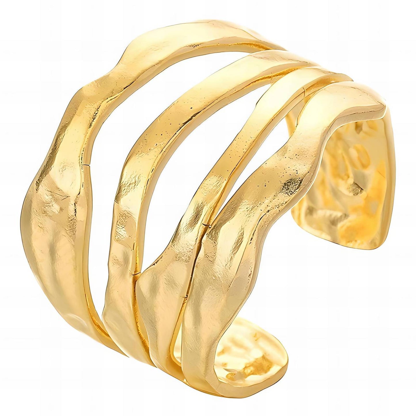 Ring, 18K Gold Plated Steel