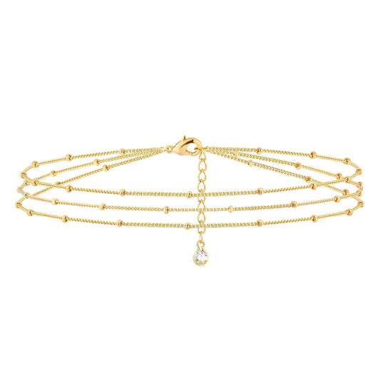 Bracelet, 18K Gold Plated Steel
