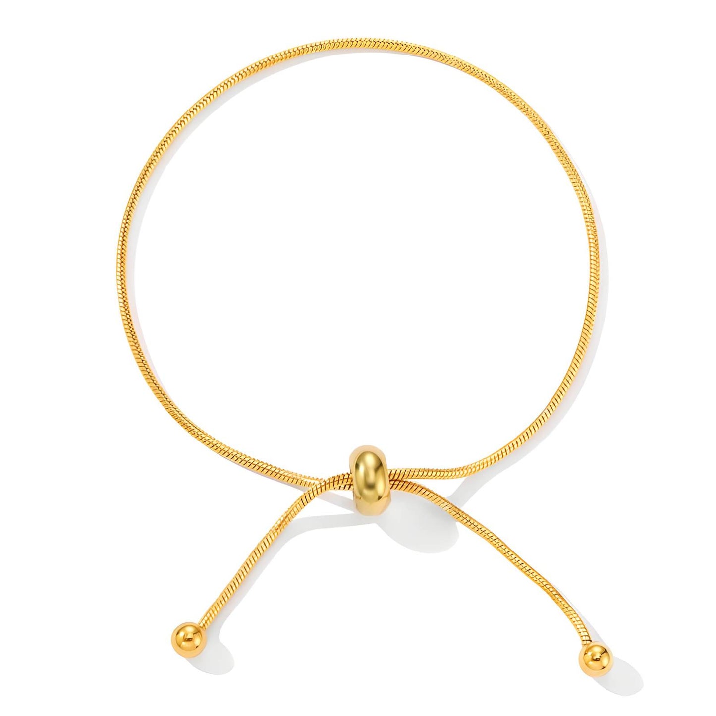 Bracelet, 18K Gold Plated Steel