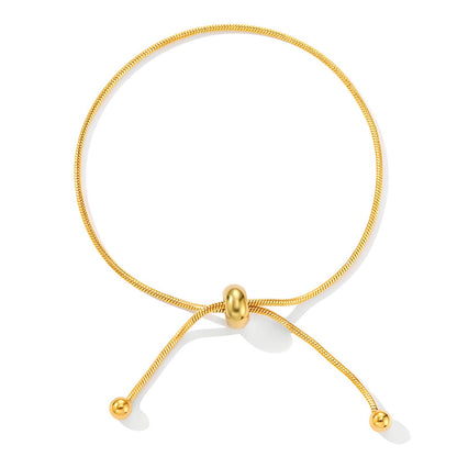 Bracelet, 18K Gold Plated Steel