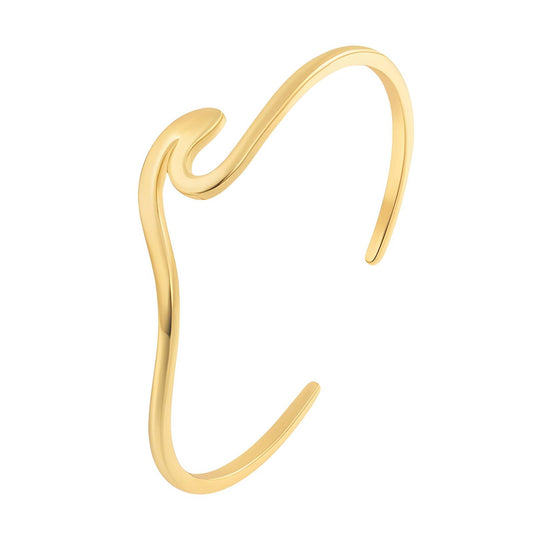 Bracelet, 18K Gold Plated Steel