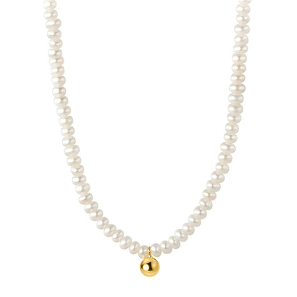 Necklace, 18K Gold Plated Steel